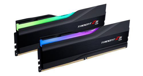 G.Skills Trident Z5 RGB 32GB (2x16GB) DDR5 PC5-51200 6400MHz CL32-39-39-102 1.40V Intel XMP 3.0 gaming ram memory - black G.Skills Trident Z5 RGB 32GB (2x16GB) DDR5 PC5-51200 6400MHz CL32-39-39-102 1.40V Intel XMP 3.0 gaming ram memory - black